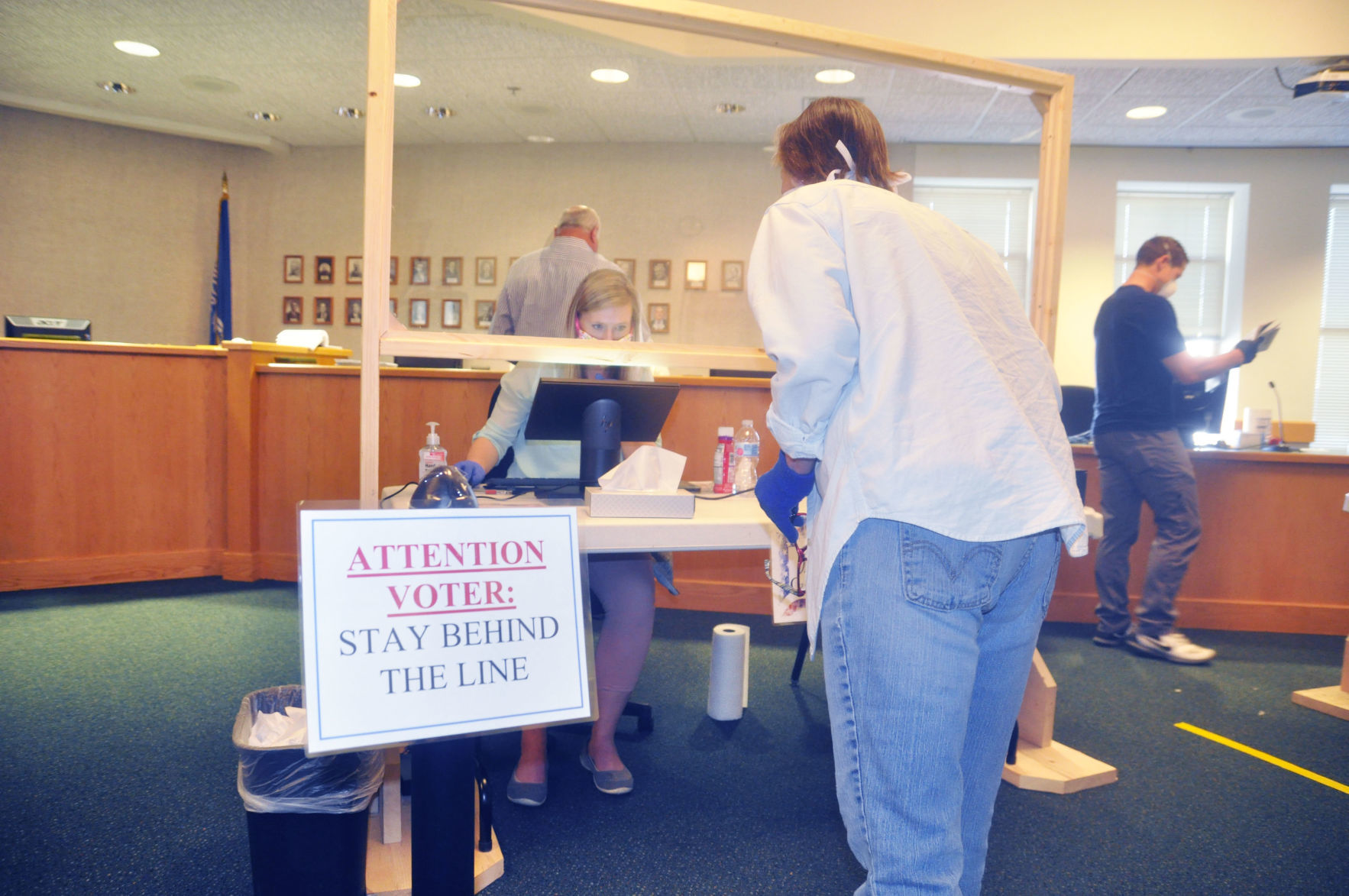 National Guard soldier assists with Election Day in Lake Geneva